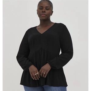 Torrid babydoll blouse